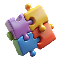 wonderful abstract Colorful Puzzle Pieces Representing Language Diversity Isolated original png