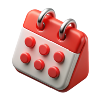 vibrant abstract Community Event Calendar Icon Isolated with Red Dates high resolution png