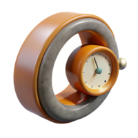 extraordinary vintage Conceptual Time Warp Bent Clock Isolated high resolution png