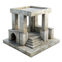 wonderful abstract Concrete Structure Abstract Form Isolated 4K png