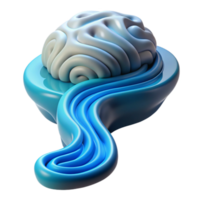 extraordinary abstract Consciousness Stream Flowing Into Digital Space Cutout authentic png