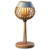 wonderful rustic Contemporary Floor Lamp Wooden Base Cutout high quality png