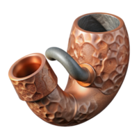 beautiful abstract Copper Pipe with Stone Texture Transparent Background authentic png