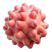 stunning creative Coral Pink Synthetic Membrane Protein Transparent Background Cutout high resolution png
