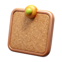 magnificent minimalist Cork Bulletin Board Blank Surface Cutout Element high resolution png