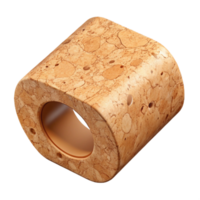 wonderful rustic Cork Yoga Block Rectangular Shape Cutout high quality png