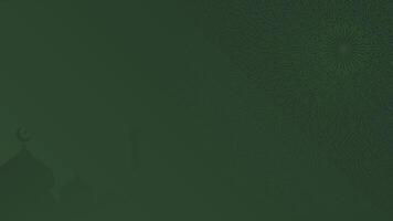 Simple Elegant Asymmetrical Islamic Blank Horizontal Looping Animation Background Design with a Subtle Mosque Silhouette and Ornate Arabic Patterns video