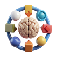 stunning minimalist Creative Problem Solving Icon Isolated with Puzzle Pieces high resolution png