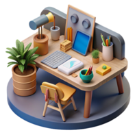 impressive minimalist Creative Workspace with Design Tools Cutout high quality png