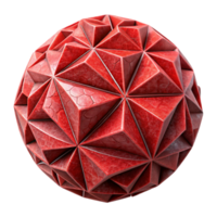 magnificent traditional Crimson Red Geometric Pattern Isolated authentic png