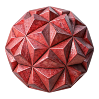 wonderful abstract Crimson Red Geometric Pattern Isolated detailed png