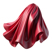 elegant rustic Crimson Silk Chiffon Flowing Drape Isolated Cutout high quality png