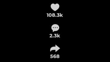 Vertical Generic Social Media Counter Animation V1 video