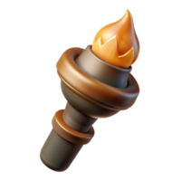 impressive contemporary Culinary Torch Angled View Isolated with Flame exclusive png