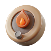 elegant rustic Culinary Torch Ignition Button Cutout Transparent Background professional png