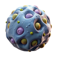 magnificent artistic Cultured Yeast Cell Microscopic View Cutout high quality png