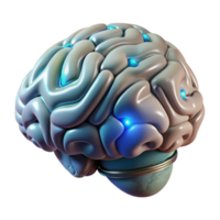 magnificent creative Cybernetic Brain Scan Activity Visible Transparent Background original png