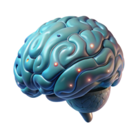 elegant minimalist Cybernetic Brain Scan Activity Visible Transparent Background genuine png