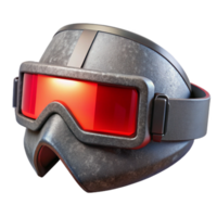 extraordinary minimalist Cyberpunk Visor Red Led Isolated exclusive png