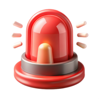 beautiful abstract Cybersecurity Incident Response Graphic with Red Siren Transparent Background 4K png