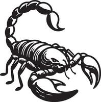 Cartoon Sorpion Sketch Drawing. vector