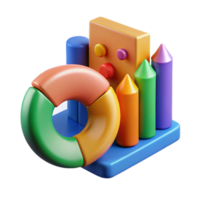 impressive modern Data Analytics Chart Cutout Colorful Design exclusive png