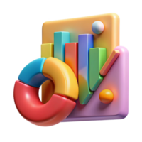 magnificent artistic Data Analytics Chart Cutout Colorful Design genuine png
