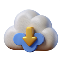 wonderful vintage Data Cloud Icon with Upward Arrows Isolated original png