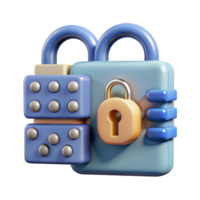 serene creative Data Encryption Process Visualization Cutout with Binary Code original png