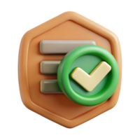 impressive artistic Data Integrity Icon Cutout with Green Checkmark exclusive png