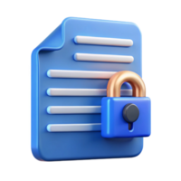 vibrant artistic Data Privacy Policy Icon with Blue Document Transparent Background authentic png