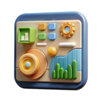 serene creative Data Visualization Dashboard Agriculture Data Cutout original png