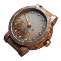 extraordinary contemporary Decaying Watch Face Rust Texture Isolated authentic png