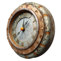 vibrant rustic Decaying Clock Rustic Texture Cutout 4K png