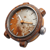 impressive contemporary Decaying Watch Face Rust Texture Isolated authentic png
