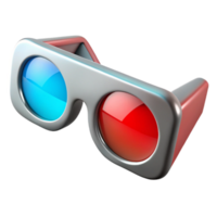 wonderful creative D Glasses with Red and Cyan Lenses Transparent original png