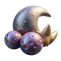 stunning contemporary Digital Afterlife Representation with Celestial Bodies Transparent Background genuine png