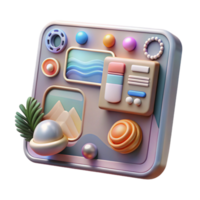 extraordinary artistic Digital Art Software Interface with Ai Features Transparent authentic png