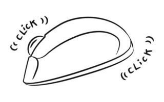 Optical Wireless Mouse vector