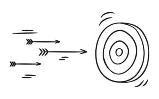 Arrows Shoot Up Target vector