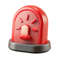 extraordinary classic Digital Clock Alarm Icon Flashing Red Isolated authentic png