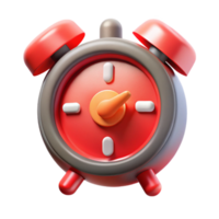 wonderful artistic Digital Clock Alarm Icon Flashing Red Isolated professional png