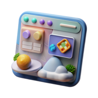 extraordinary vintage Digital Conservation Platform Isolated Website Interface authentic png