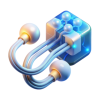 magnificent abstract Digital Data Flow with Arrows Transparent Background original png
