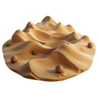 impressive abstract Digital Desert with Sand Dunes Transparent Background authentic png