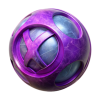 serene vintage Digital Eternity Symbol Purple Orb Transparent Background high quality png