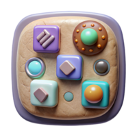 wonderful abstract Digital Interface Buttons and Icons Isolated detailed png