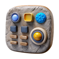 magnificent classic Digital Interface Buttons and Icons Isolated 4K png