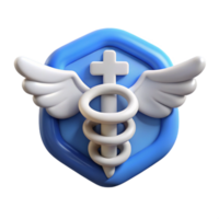 elegant rustic Digital Life Extension Icon White Caduceus Transparent Background exclusive png