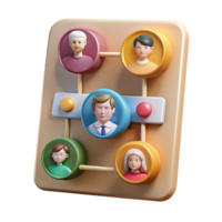 extraordinary artistic Digital Lineage Chart with Family Photos Cutout 4K png